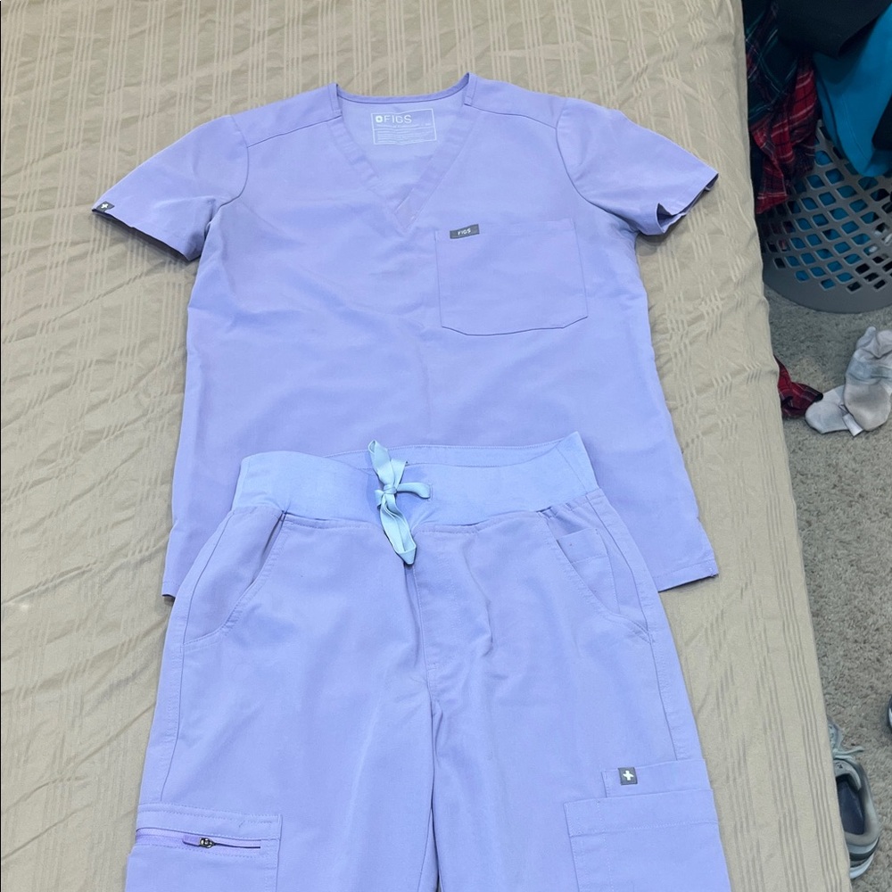 Light Purple Scrub Set